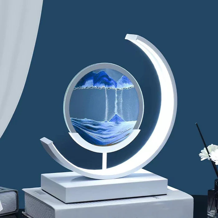 Bordslampa med 3D Sandskål 2