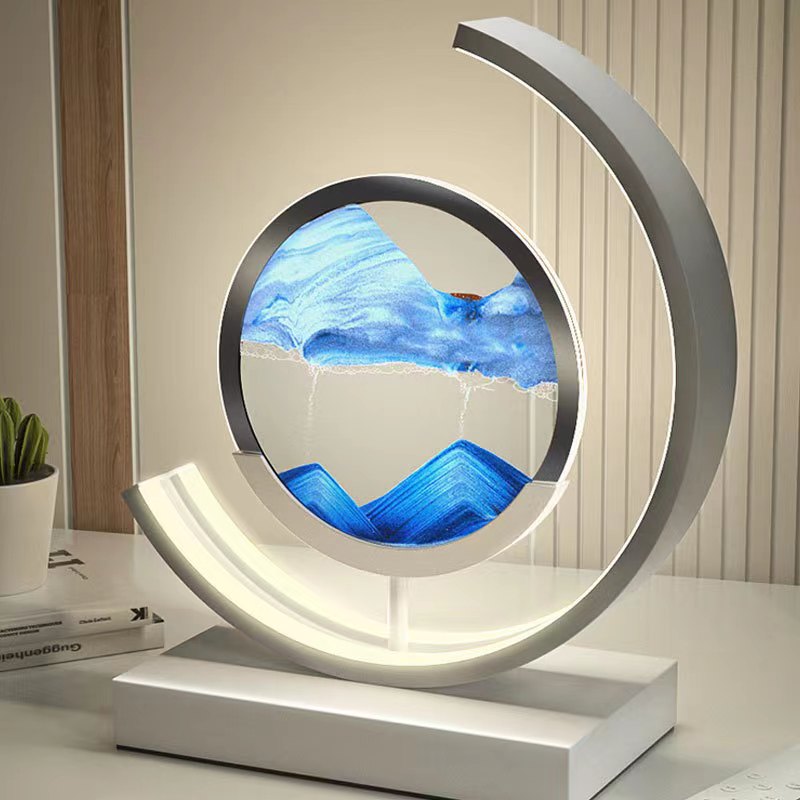 Bordslampa med 3D Sandskål 5