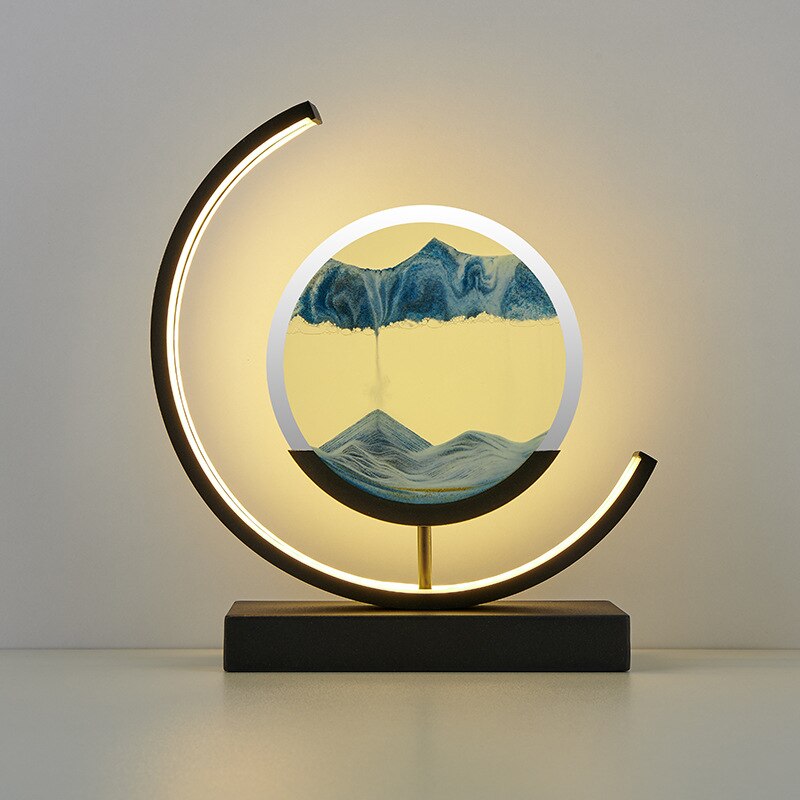 Bordslampa med 3D Sandskål 8