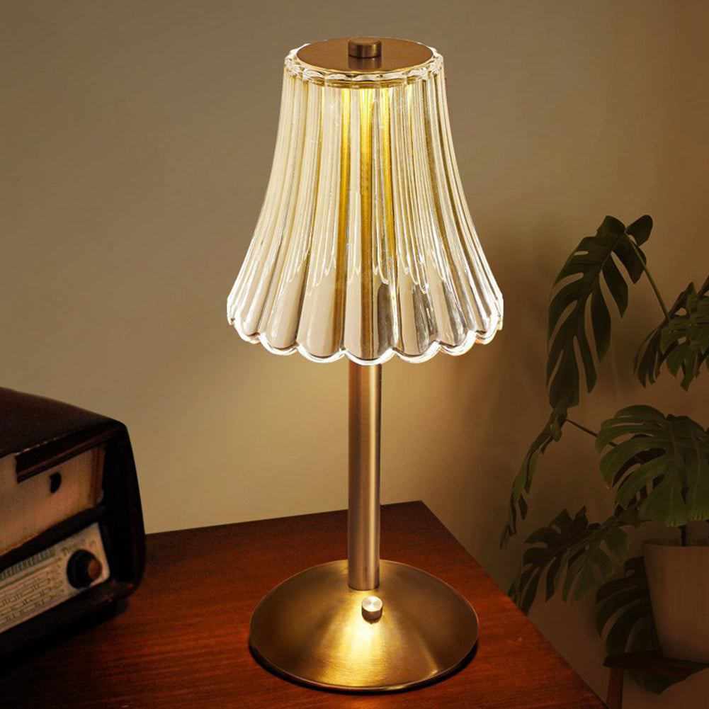 Bordslampa med Guldkristall och Pekkontroll för Modern Stil 0