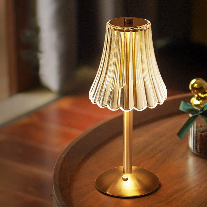 Bordslampa med Guldkristall och Pekkontroll för Modern Stil 1