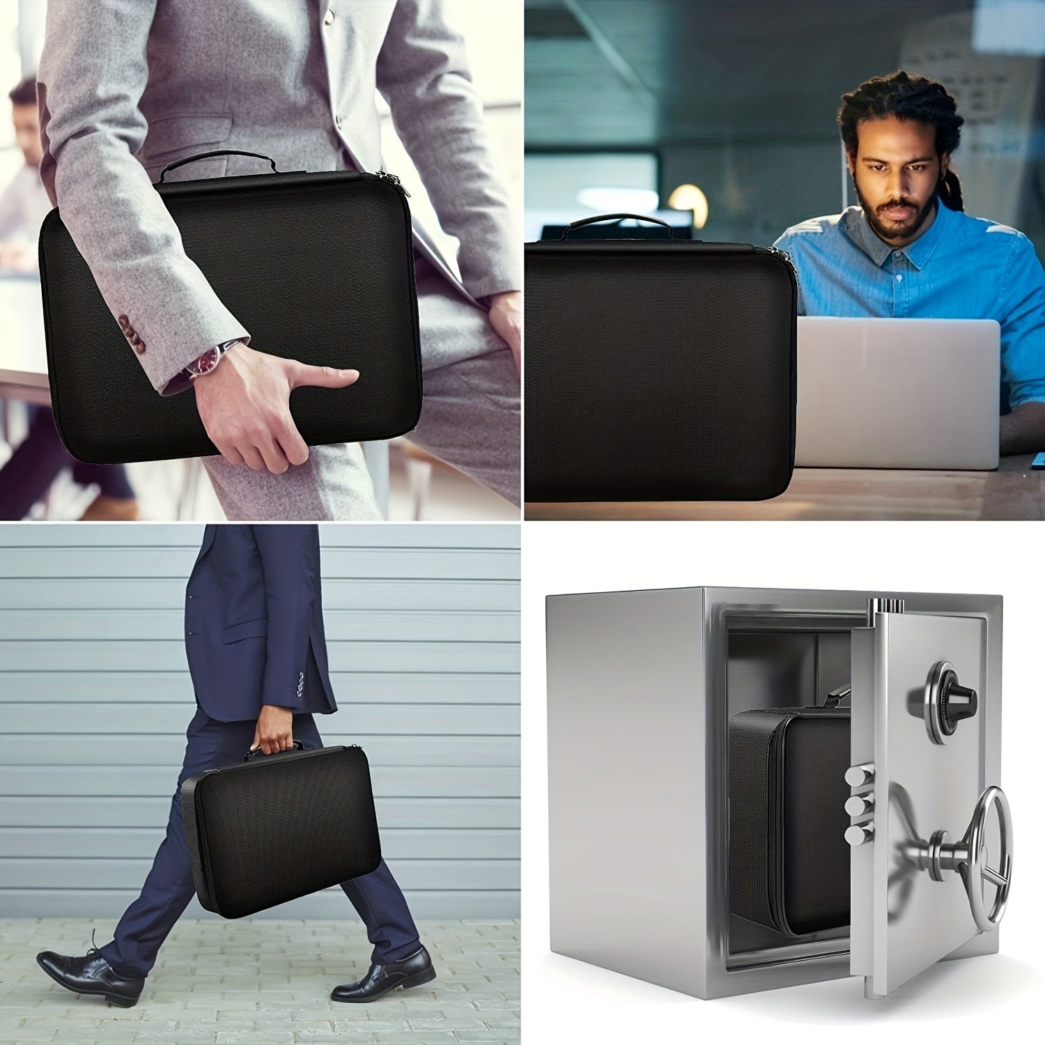 Brandsäker Dokumentväska med Lås och Vattentålig Design 7