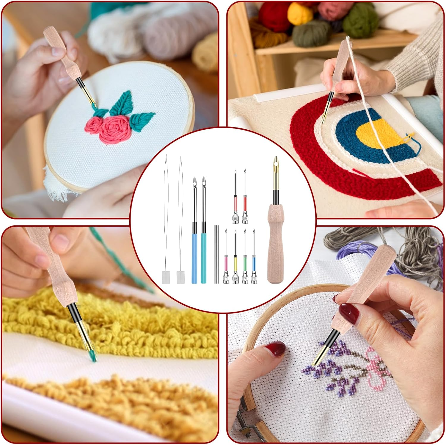 Broderi Nålset för Kreativa Projekt 6