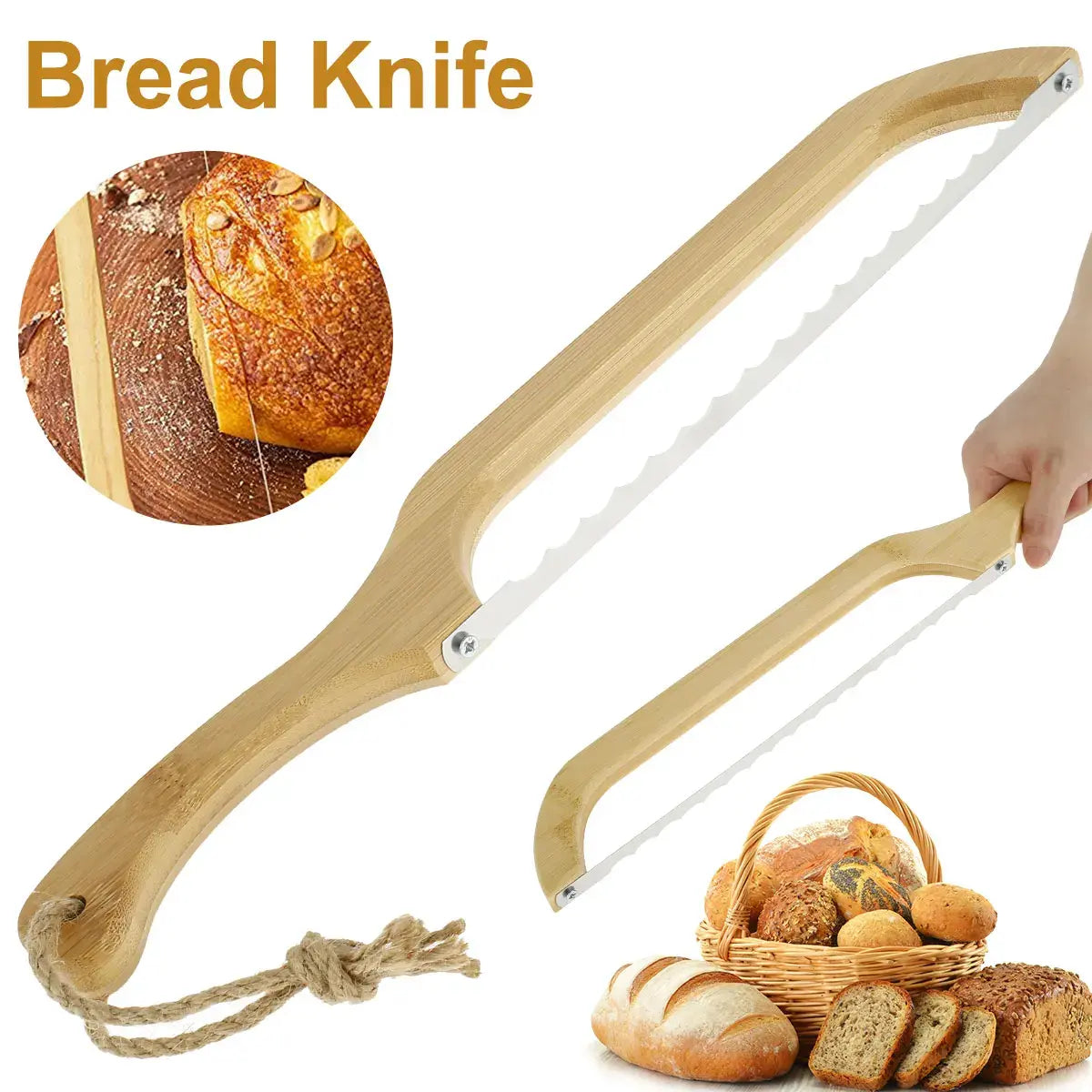 Brödkniv med Tandat Blad för Enkel Skivning 3