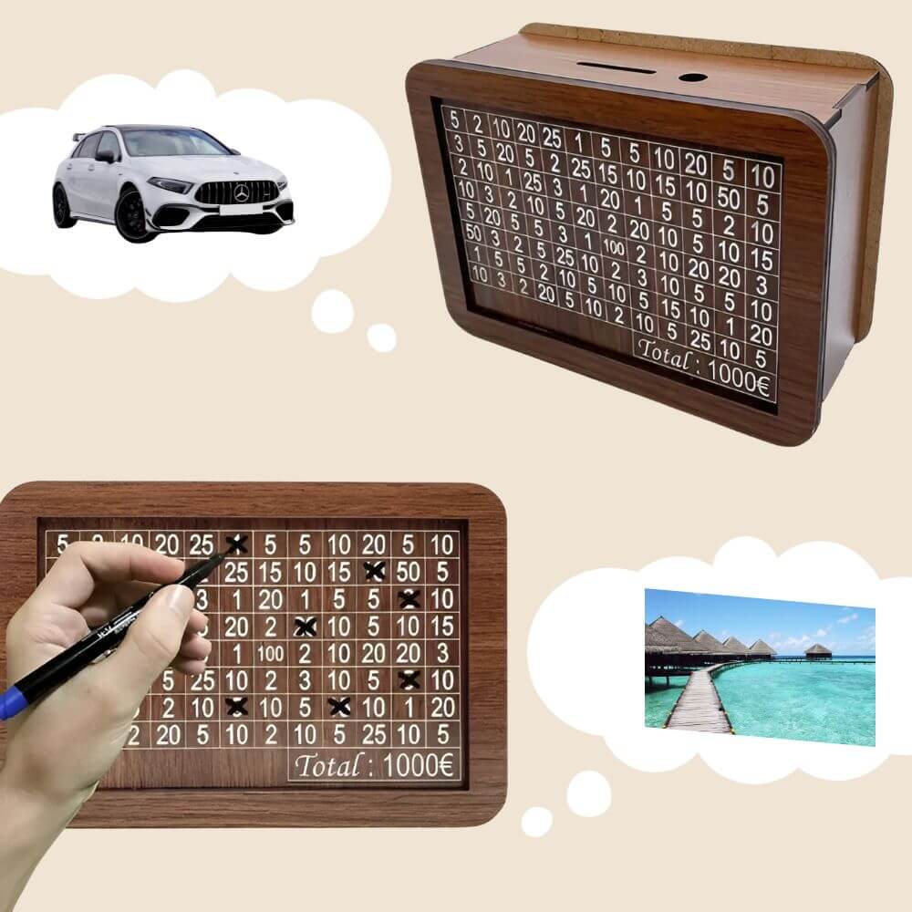 Budgetvänlig Spargris med Mål 2