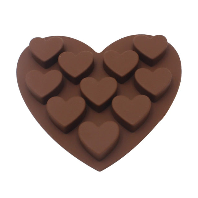 Chokladform Hjärta Blomma Silikon 0