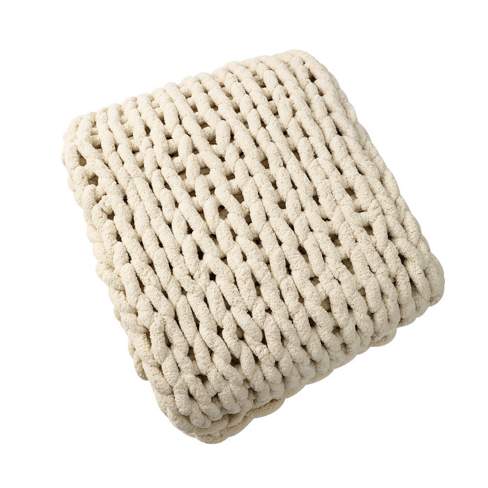 Chunky Stickad Pläd Mysig och Stilren 5