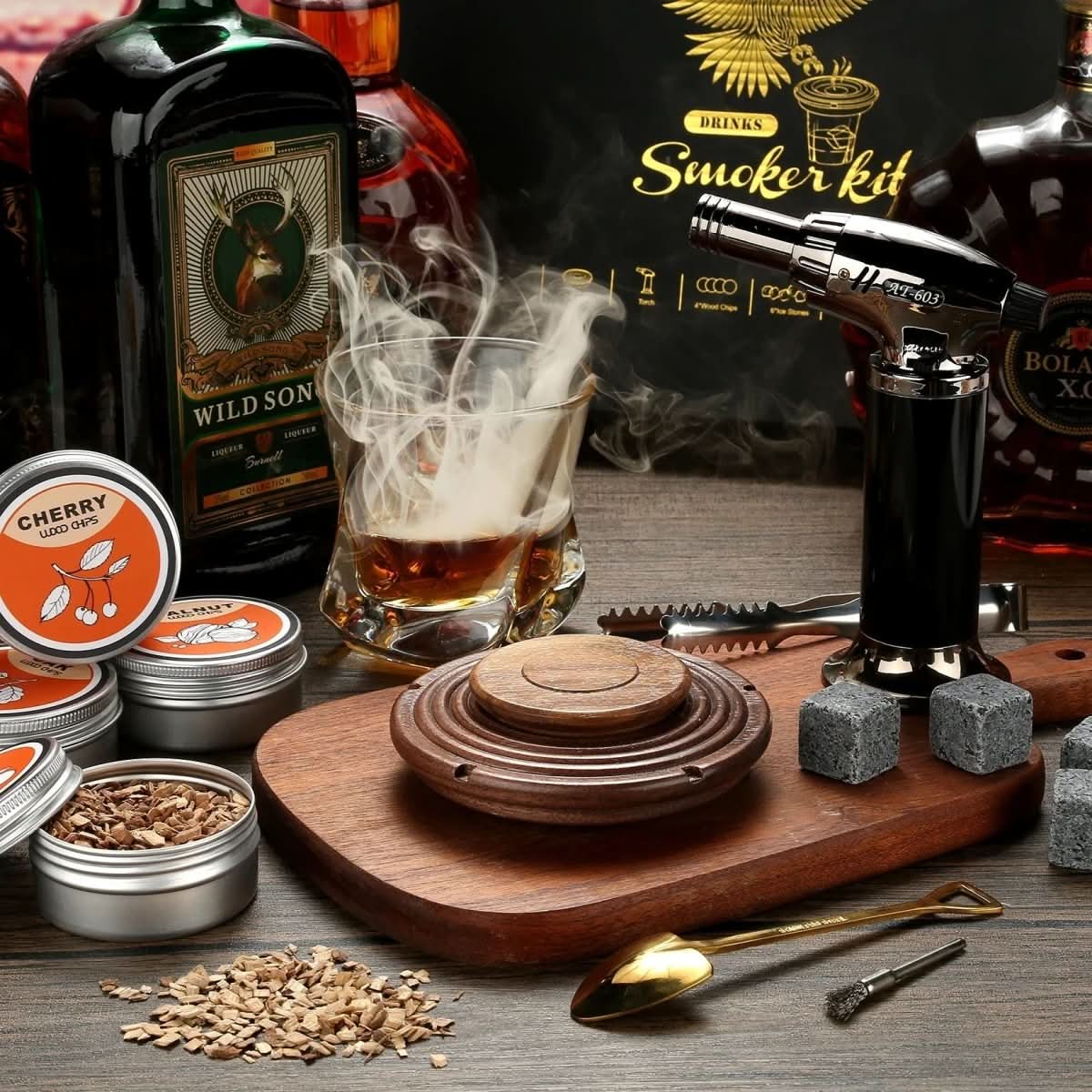 Cocktail Smoker Set för Whisky och Bourbon 1