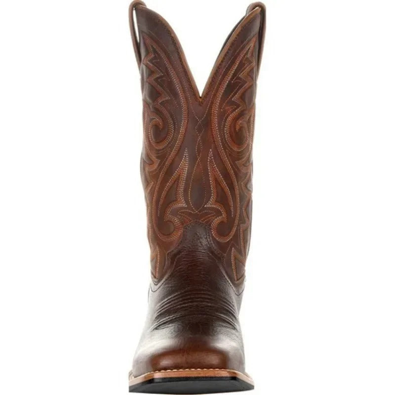 Cowboystövlar i konstläder för män 7