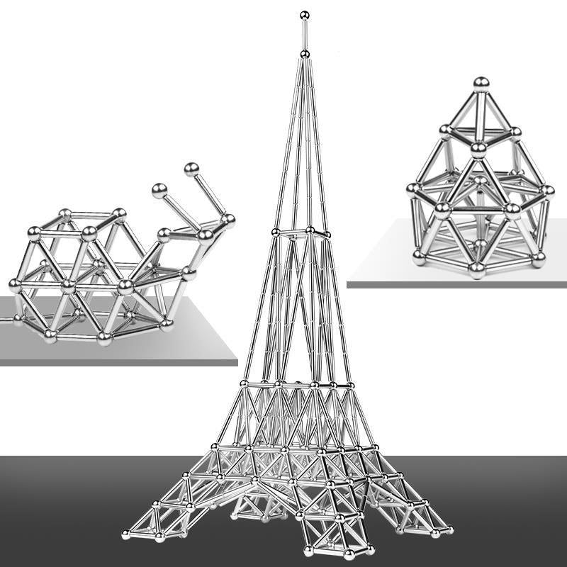 DIY Magnetiska Kulor och Stav Set för Kreativitet 2