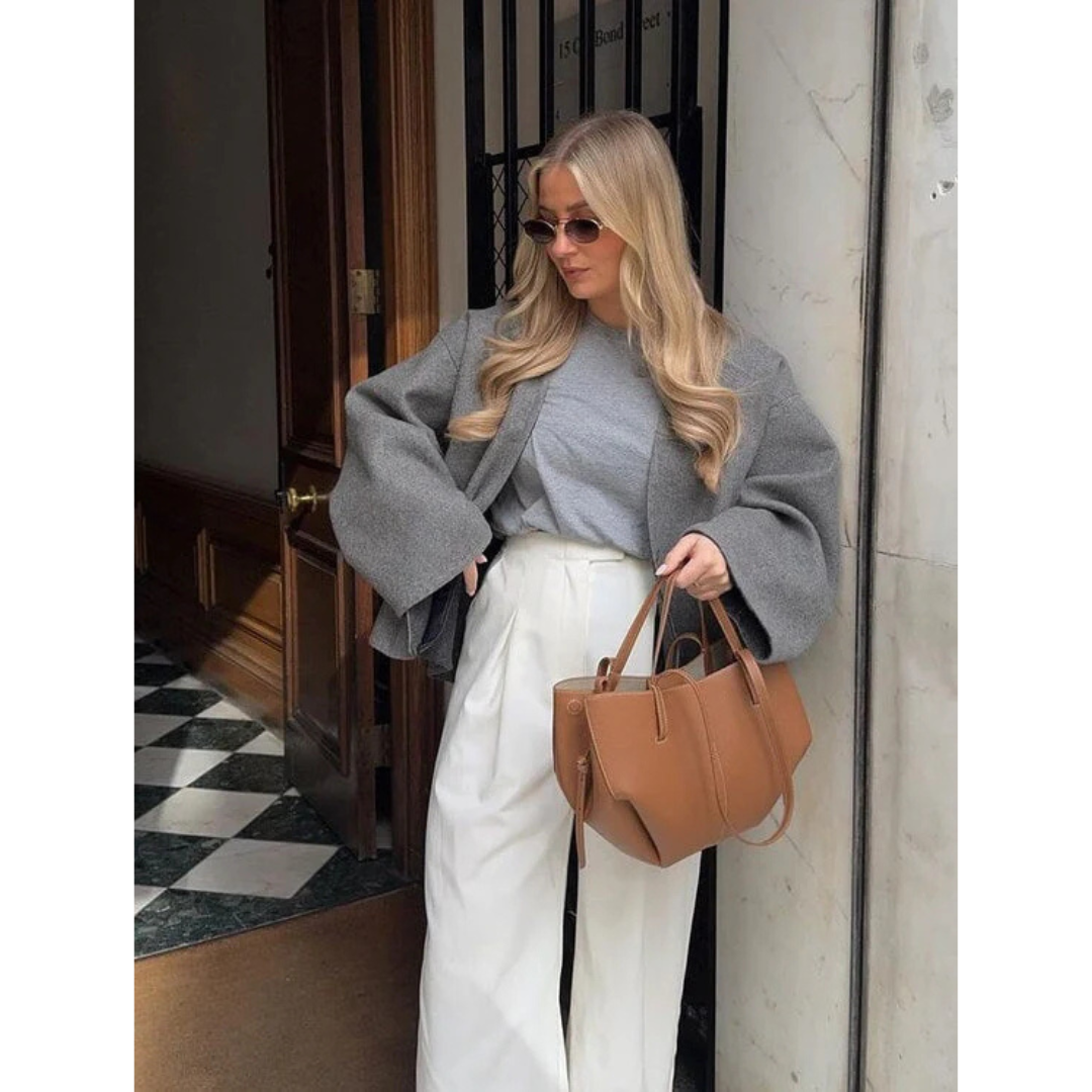 Dam Axelväska Vintage Stil Rymlig Axelremsväska 6