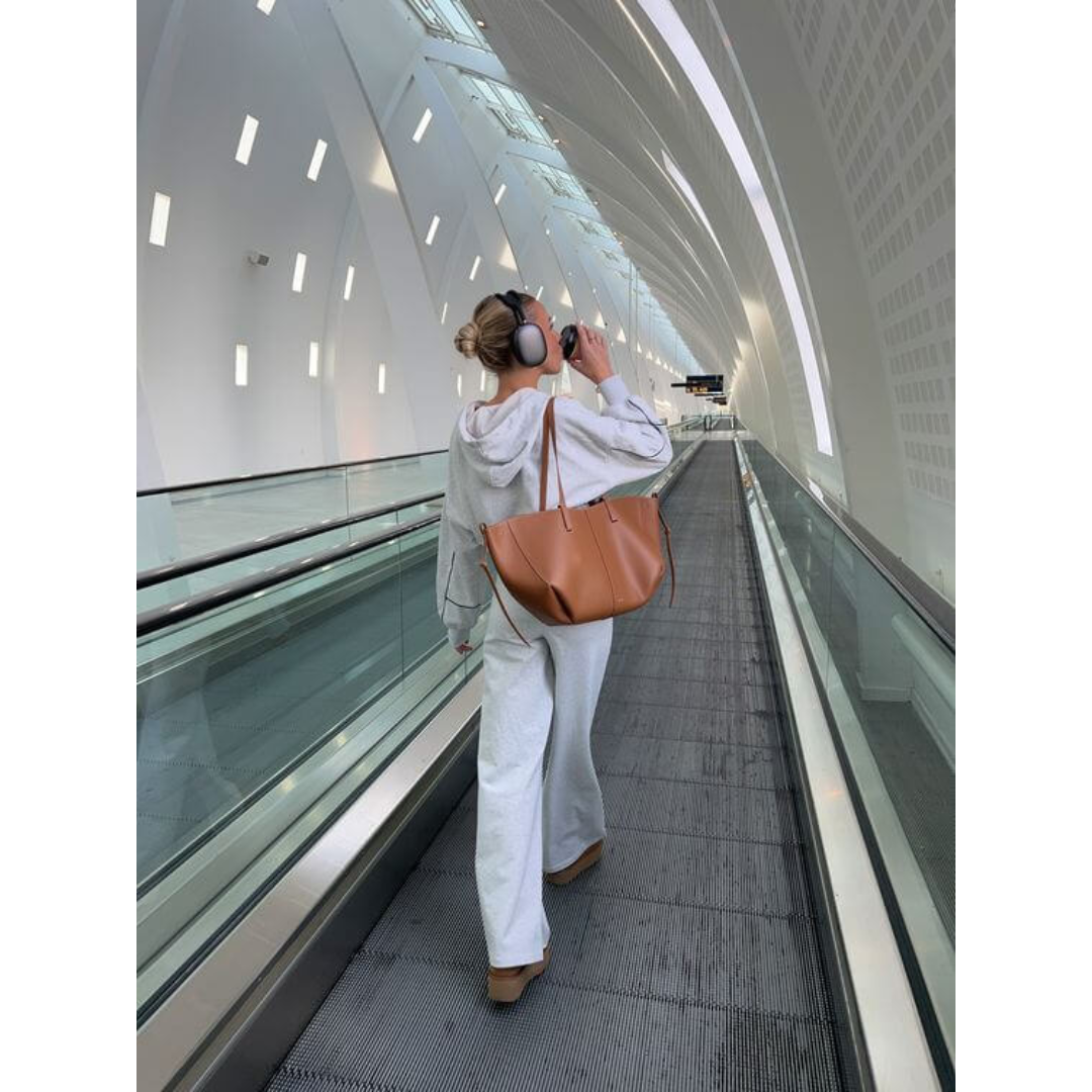 Dam Axelväska Vintage Stil Rymlig Axelremsväska 8