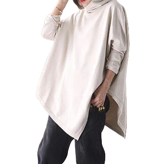 Dam Blus Hög Hals Asymmetrisk Fåll Trendig Stil 1