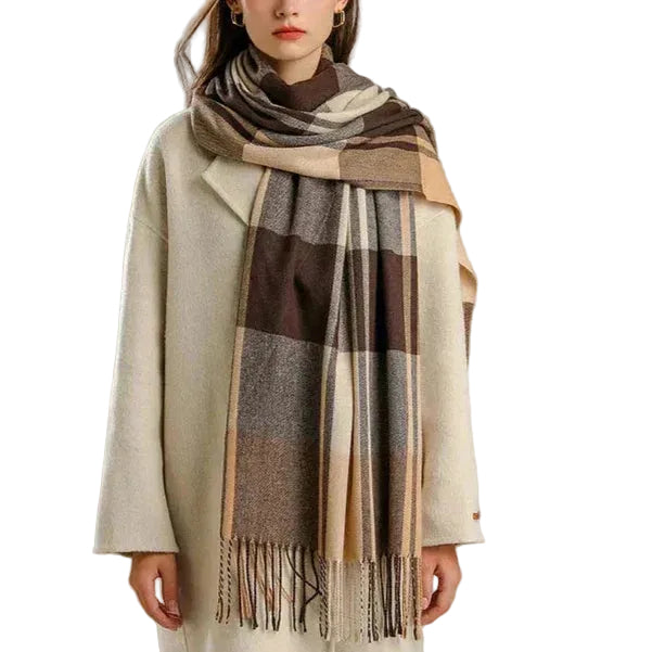 Dam Halsduk Rutigt Design Trendig Accessoar 2