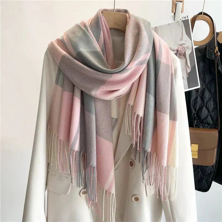 Dam Halsduk Rutigt Design Trendig Accessoar 3