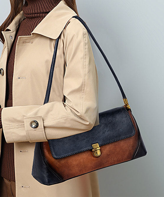 Dam Handväska Tote med Kontrastfärg och Dragkedja 1