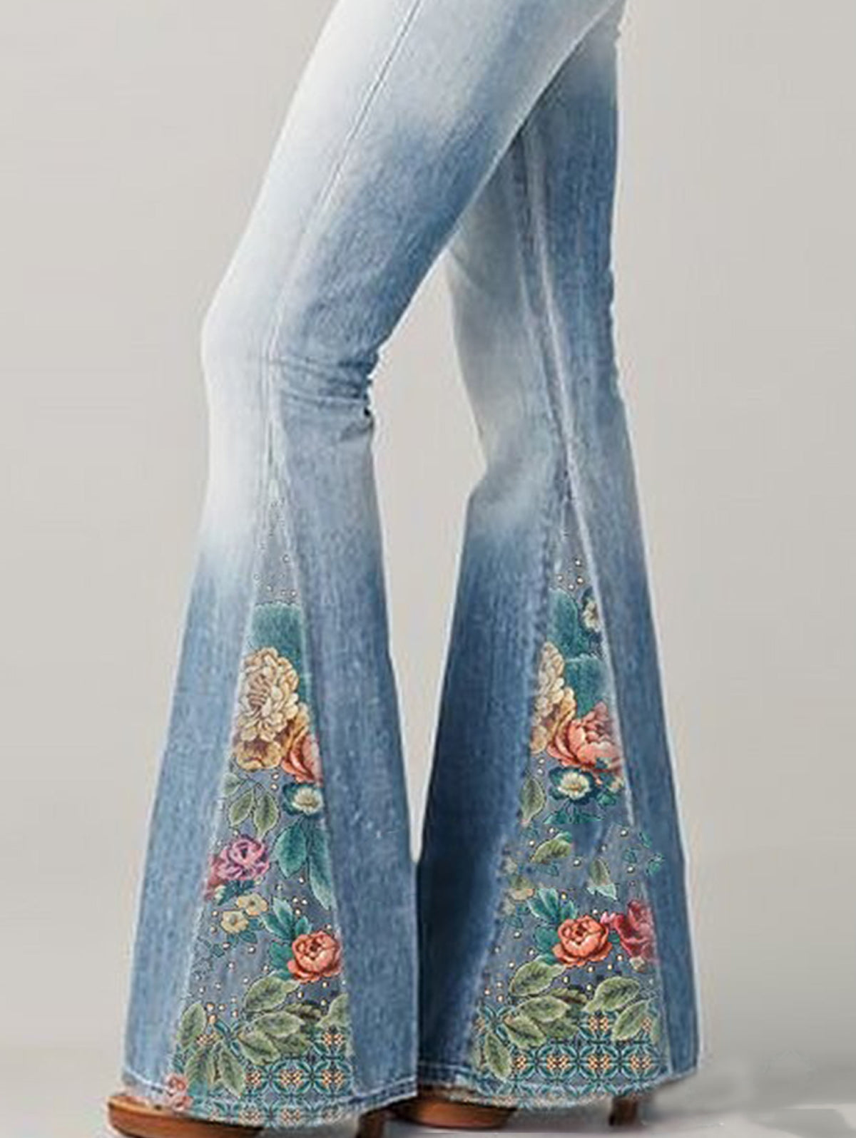 Dam Jeans Utsvängda Luna Blommönster 6