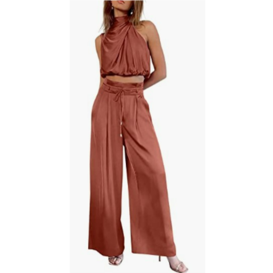 Dam Jumpsuit Minimalistisk Design Hållbart Tyg 7