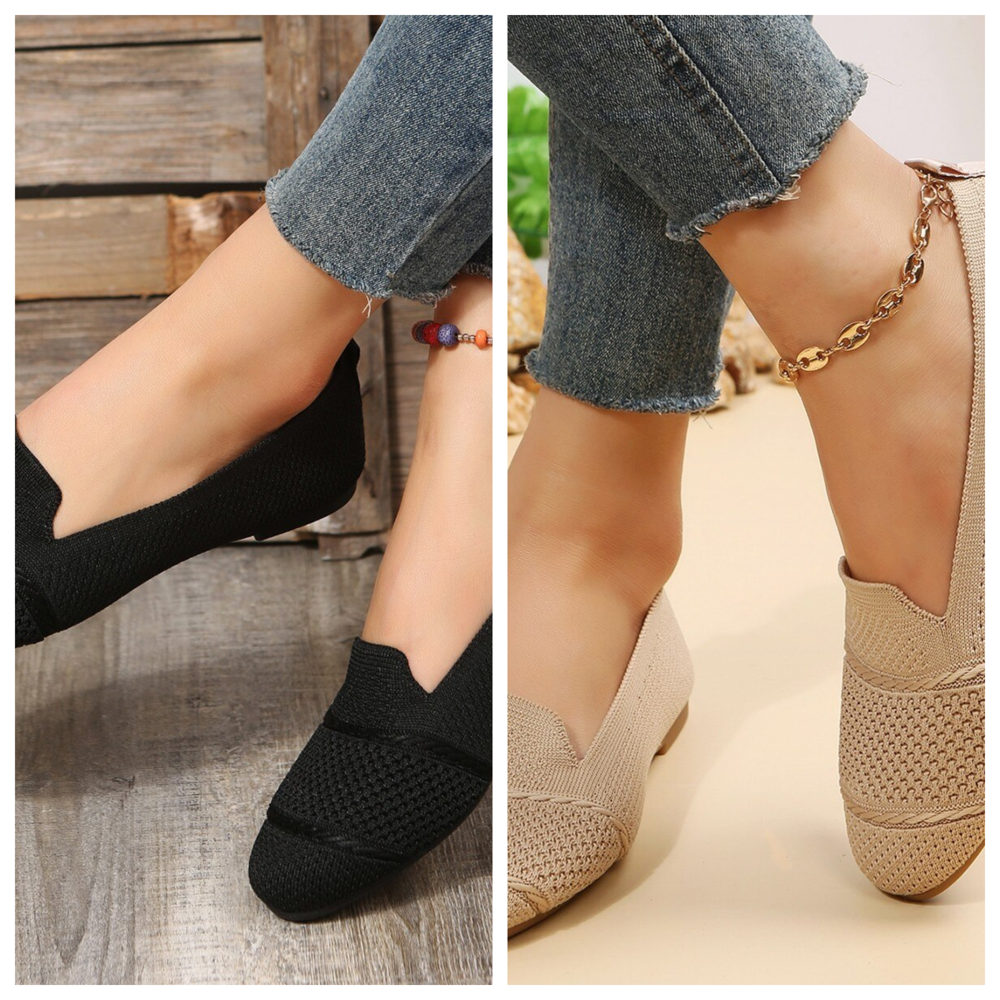 Dam Slip-On Skor med Fuskpäls och Avslappnad Stil 5