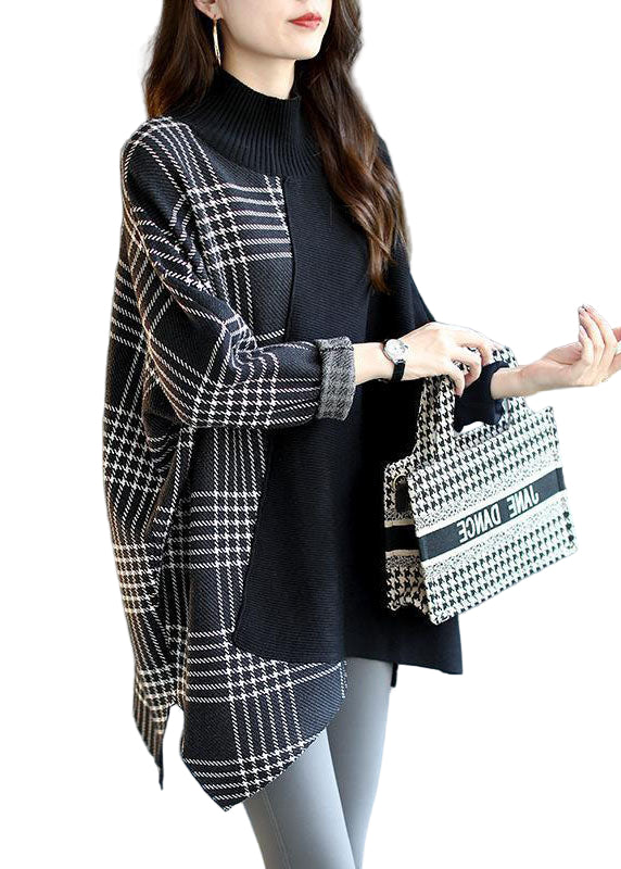 Dam Tröja Asymmetrisk Design Patchwork 0