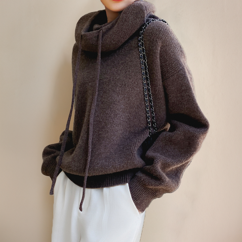 Dam Tröja Turtleneck Höststil 5