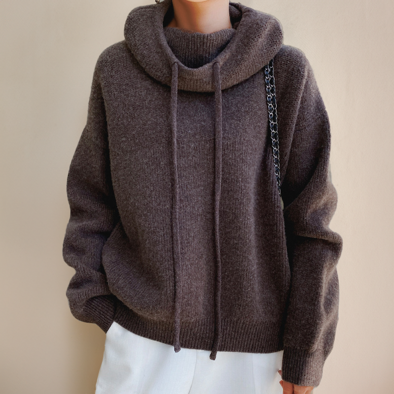 Dam Tröja Turtleneck Höststil 6