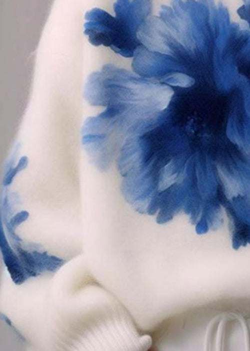 Dam Turtleneck Tröja med Tryck 3