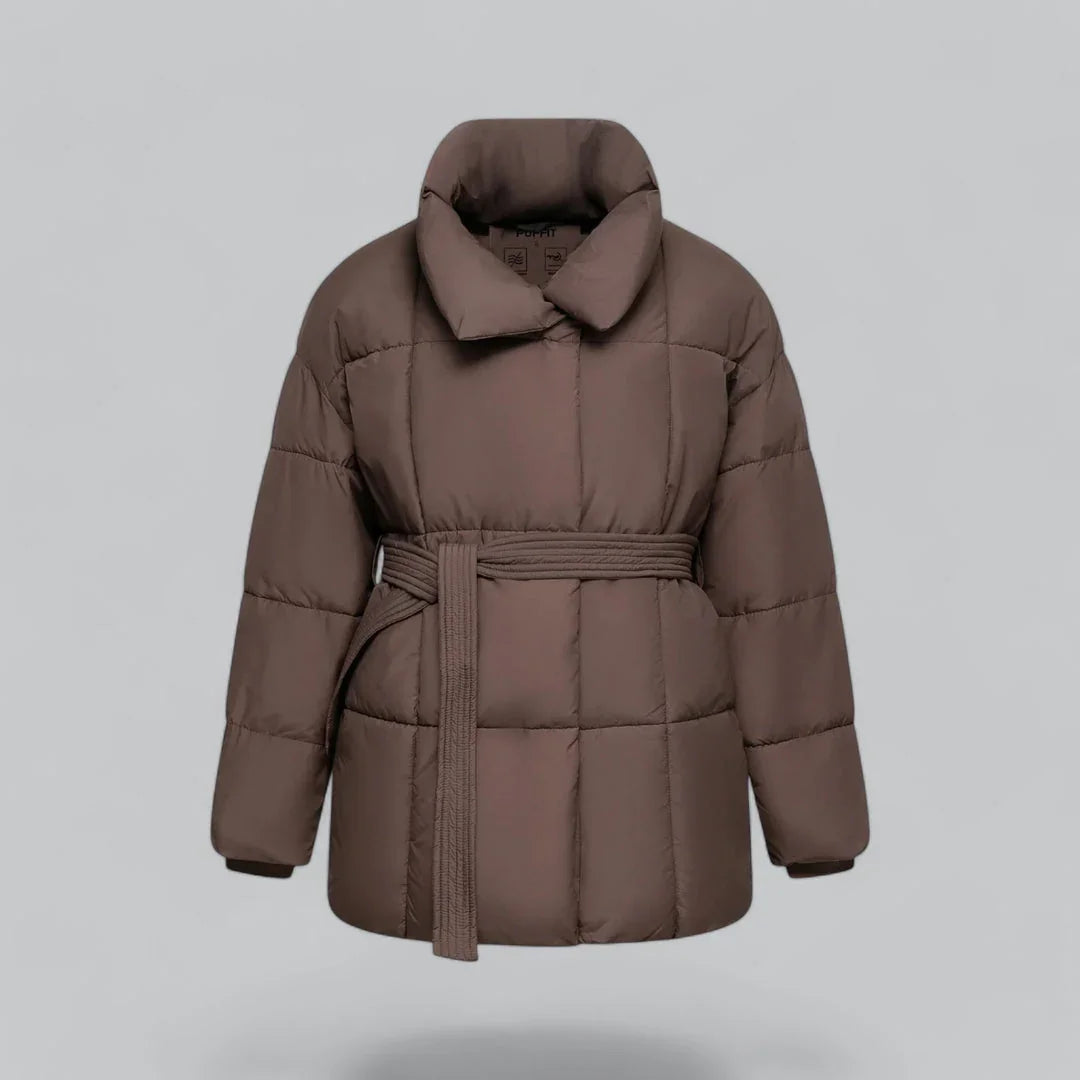 Dam Vinterjacka Med Bälte Chic 5