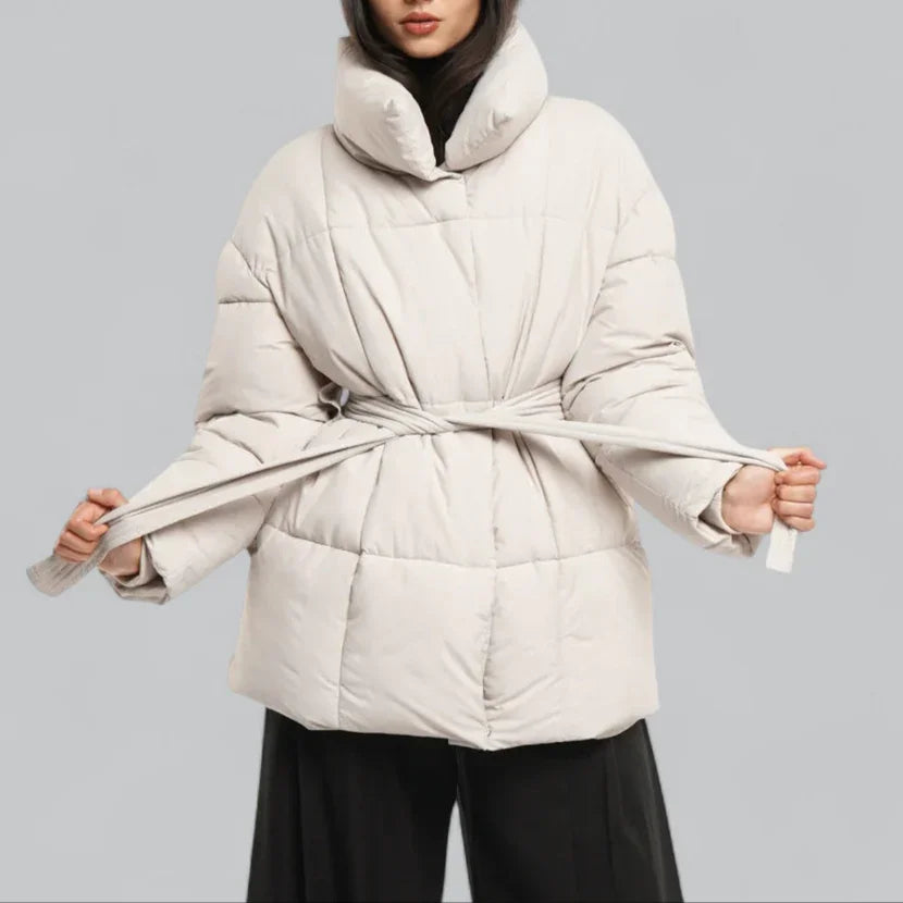 Dam Vinterjacka Med Bälte Chic 6