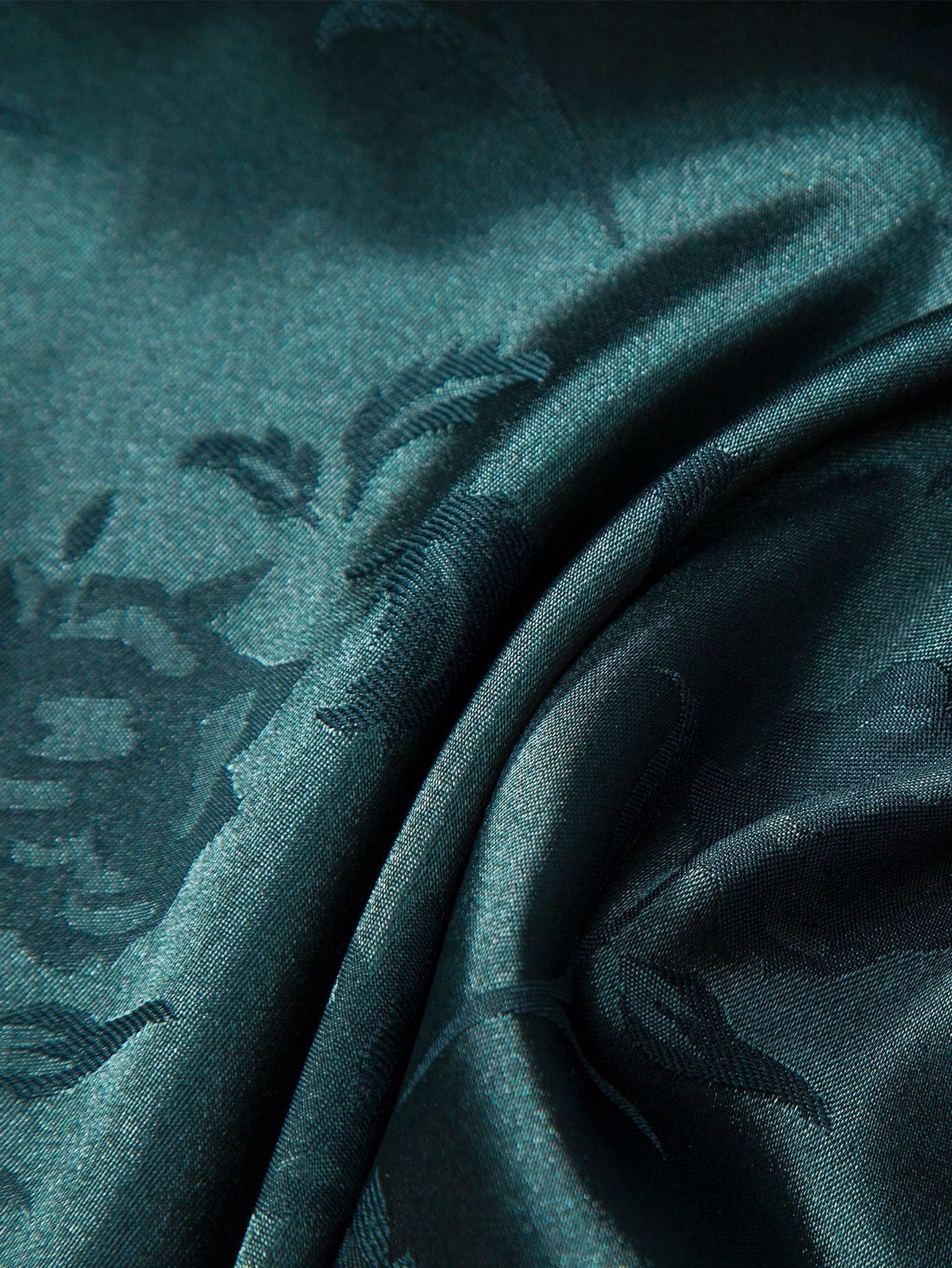 Damblus Broderad Blommönster Mjuk Material 3