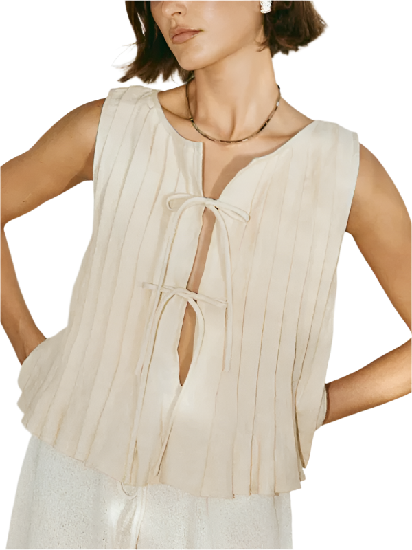 Damblus med Axlar Bomull Linne 0