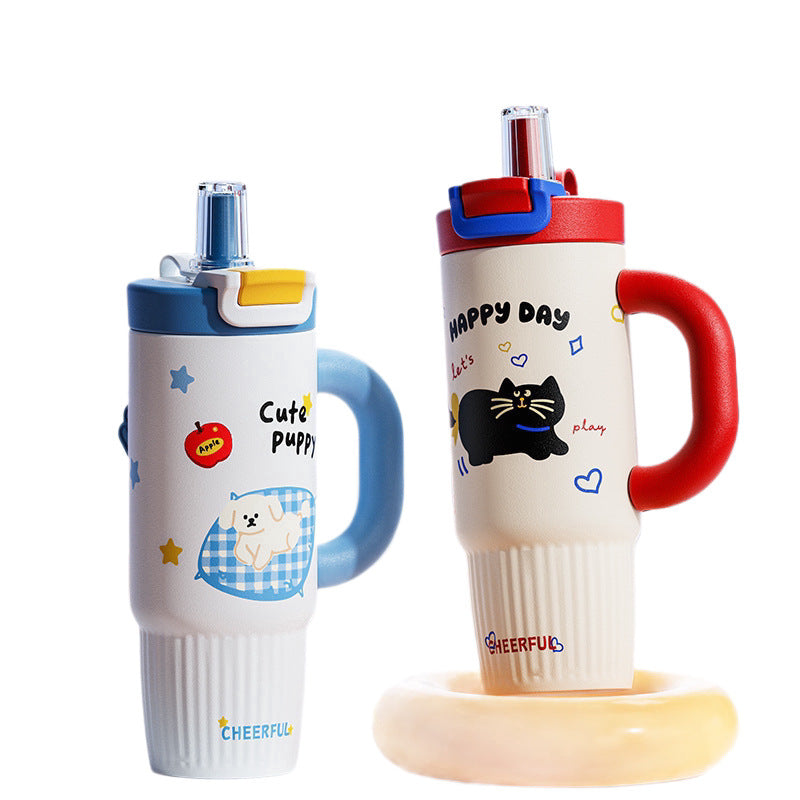 Damer Isolerad Mugg med Kreativ Design och Bekvämt Handtag 0