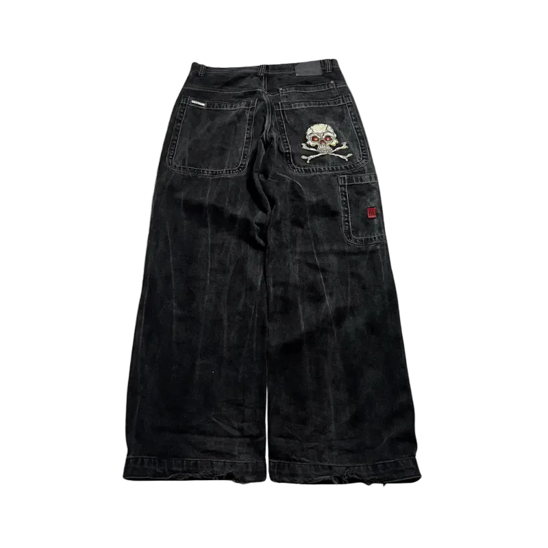 Damernas Baggy Jeans Hög Midja 0