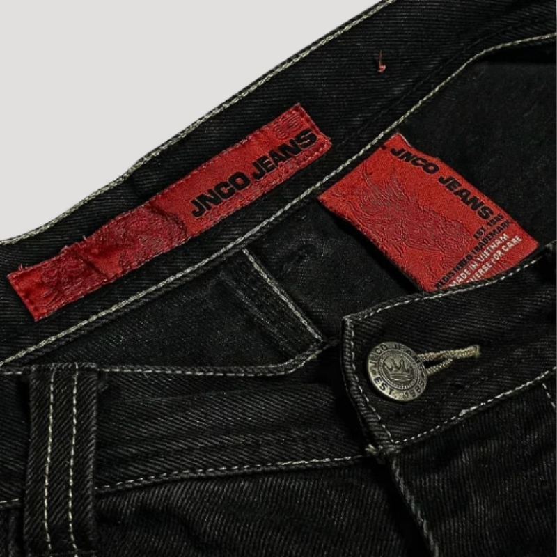 Damernas Baggy Jeans Hög Midja 2
