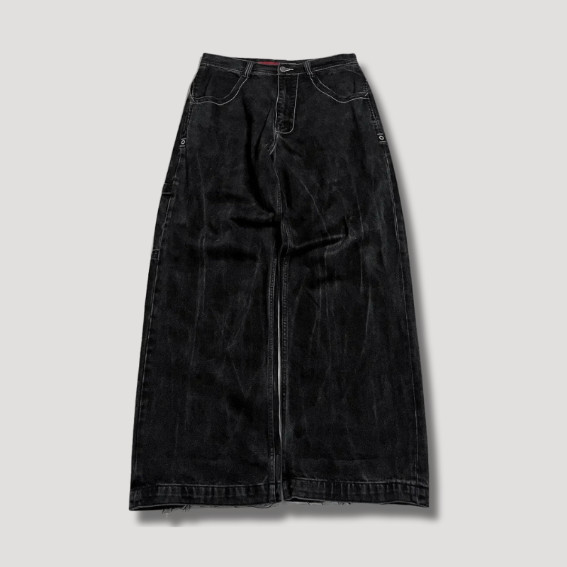 Damernas Baggy Jeans Hög Midja 3