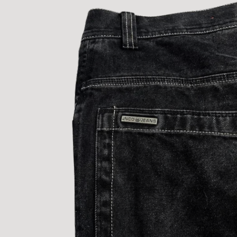 Damernas Baggy Jeans Hög Midja 4