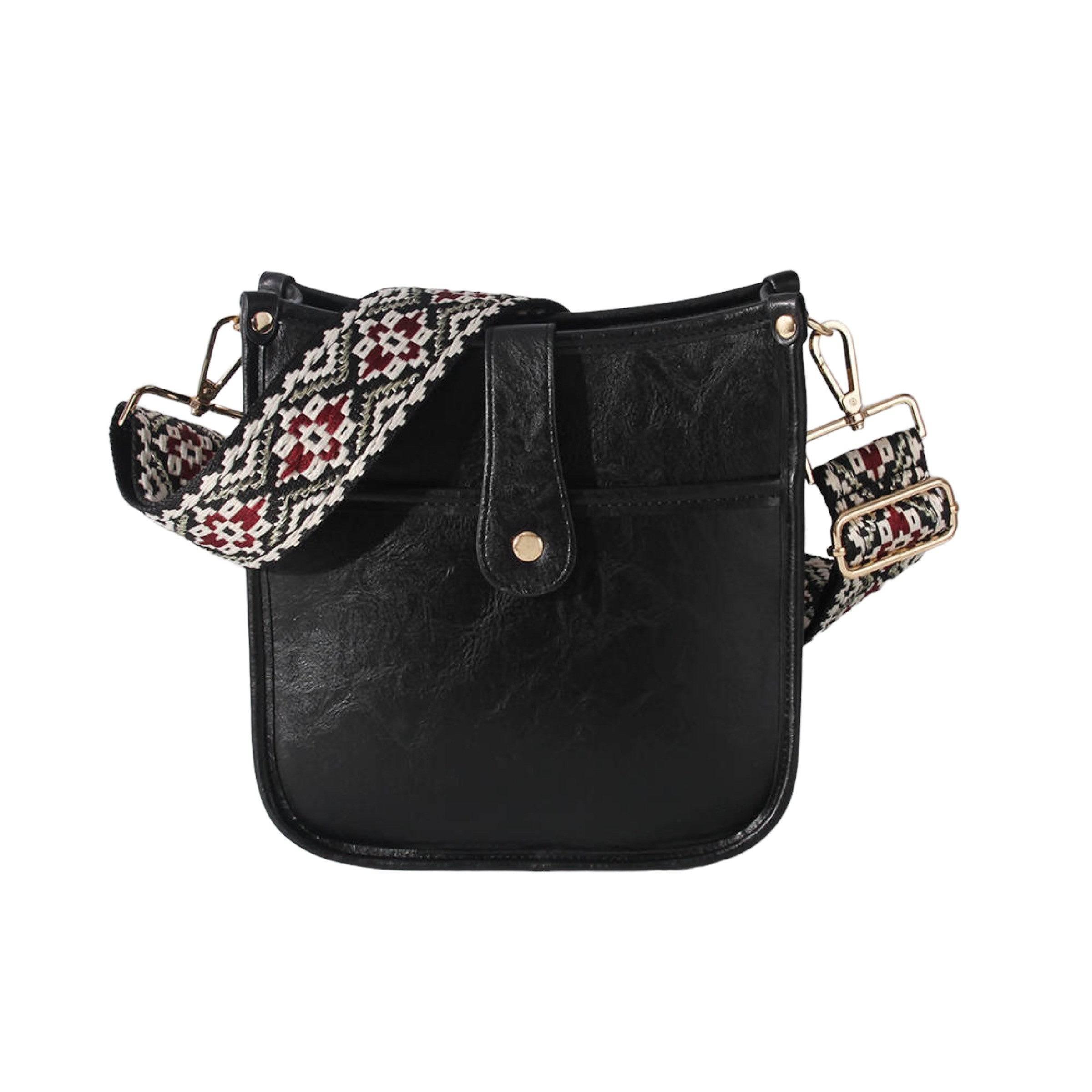 Damernas Crossbody Väska med Gitarrrem Vegansk Läder 3
