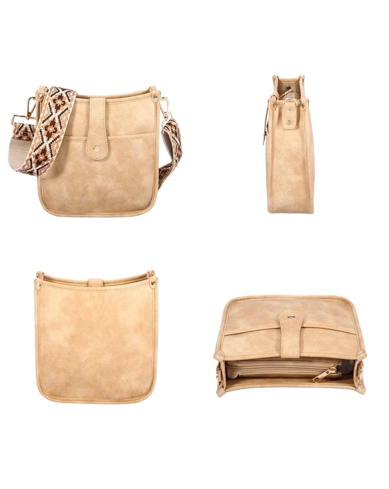 Damernas Crossbody Väska med Gitarrrem Vegansk Läder 7