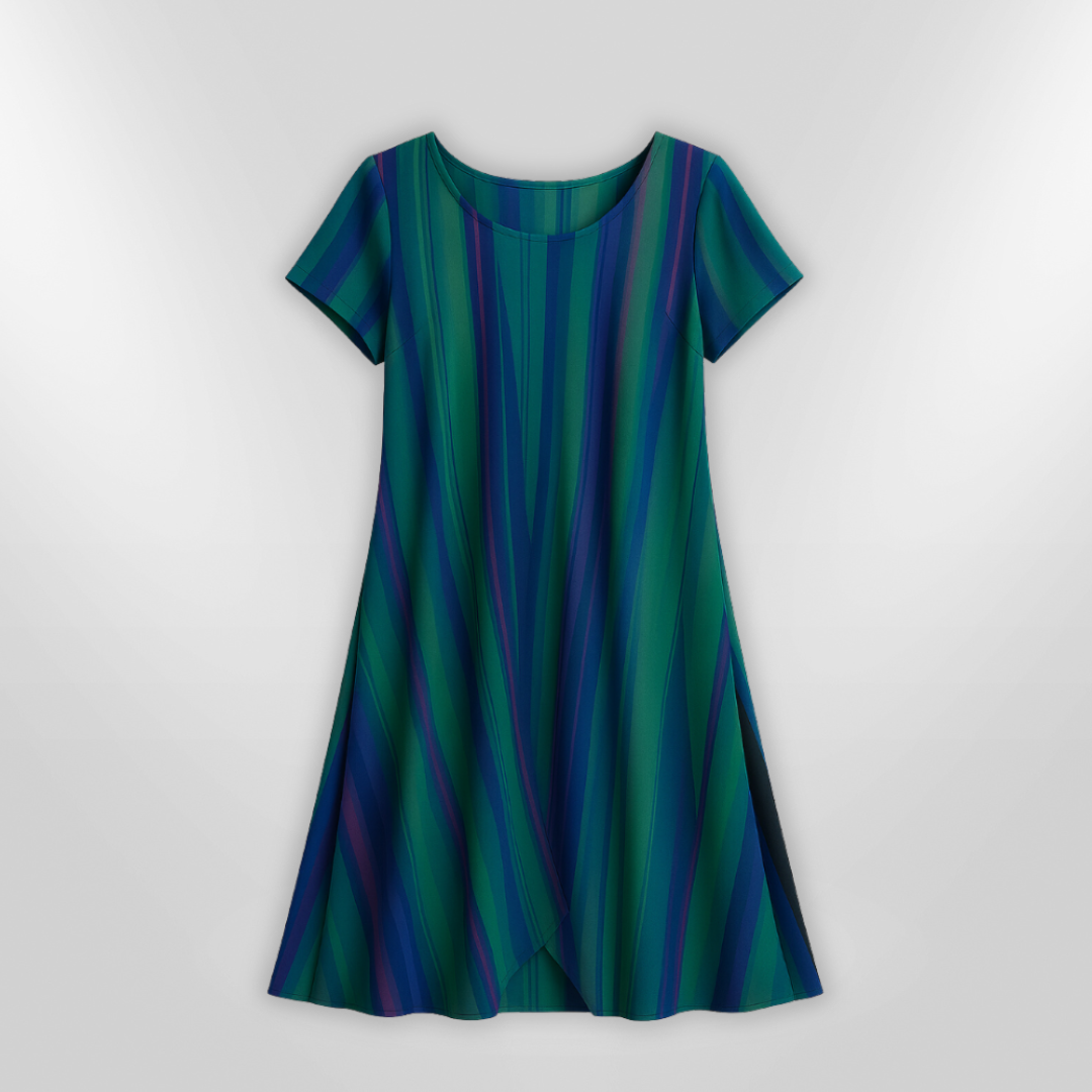 Damernas Flödande Klänning Lätt Luftigt Tyg 2