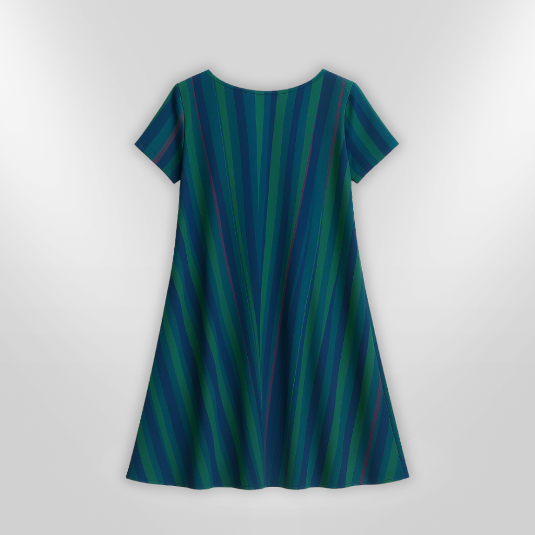 Damernas Flödande Klänning Lätt Luftigt Tyg 3