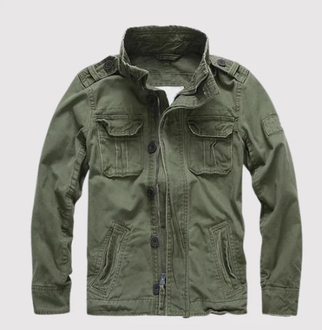 Damernas Retro Denimjacka med Flera Fickor 0