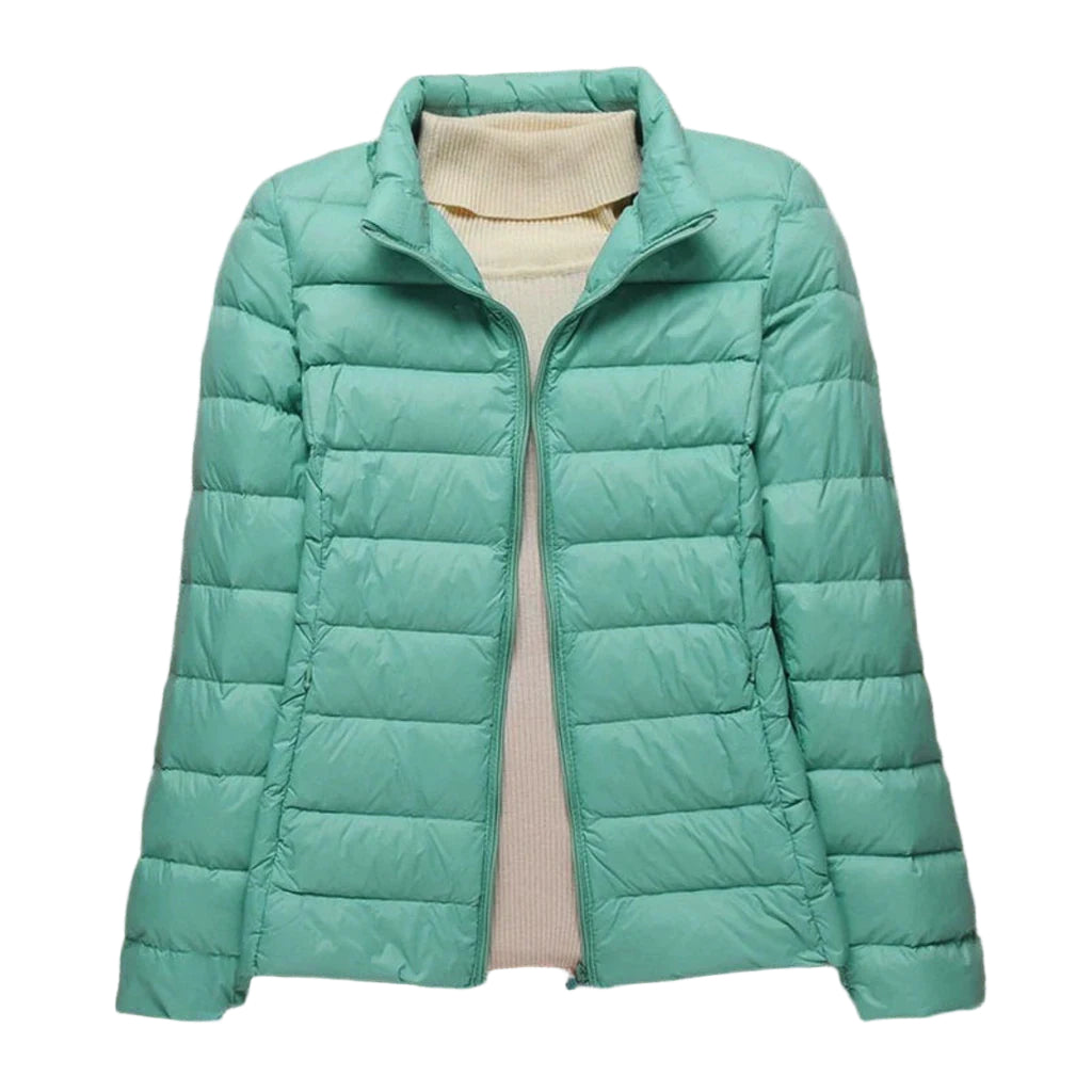 Damjacka Kviltad Regular Fit Lätt Vadderad för Vardag och Avslappnad Stil 0