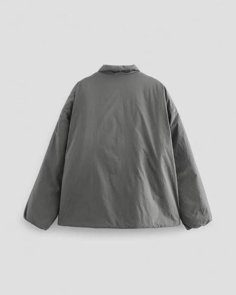 Damjacka Puffer med Knytband och Asymmetrisk Silhuett 1