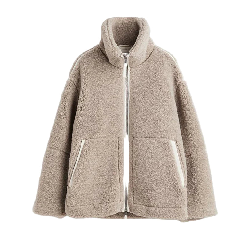 Damjacka i Patchworkdesign med Långa Ärmar 0