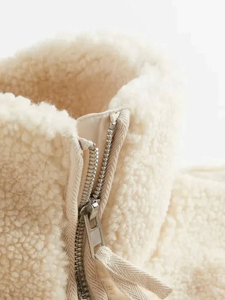 Damjacka i Patchworkdesign med Långa Ärmar 8