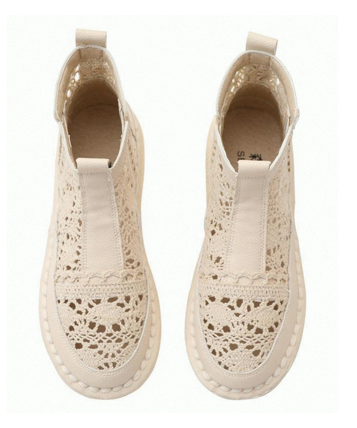 Dams Stövlar med Ihåliga Spetsar och Stilren Design 4