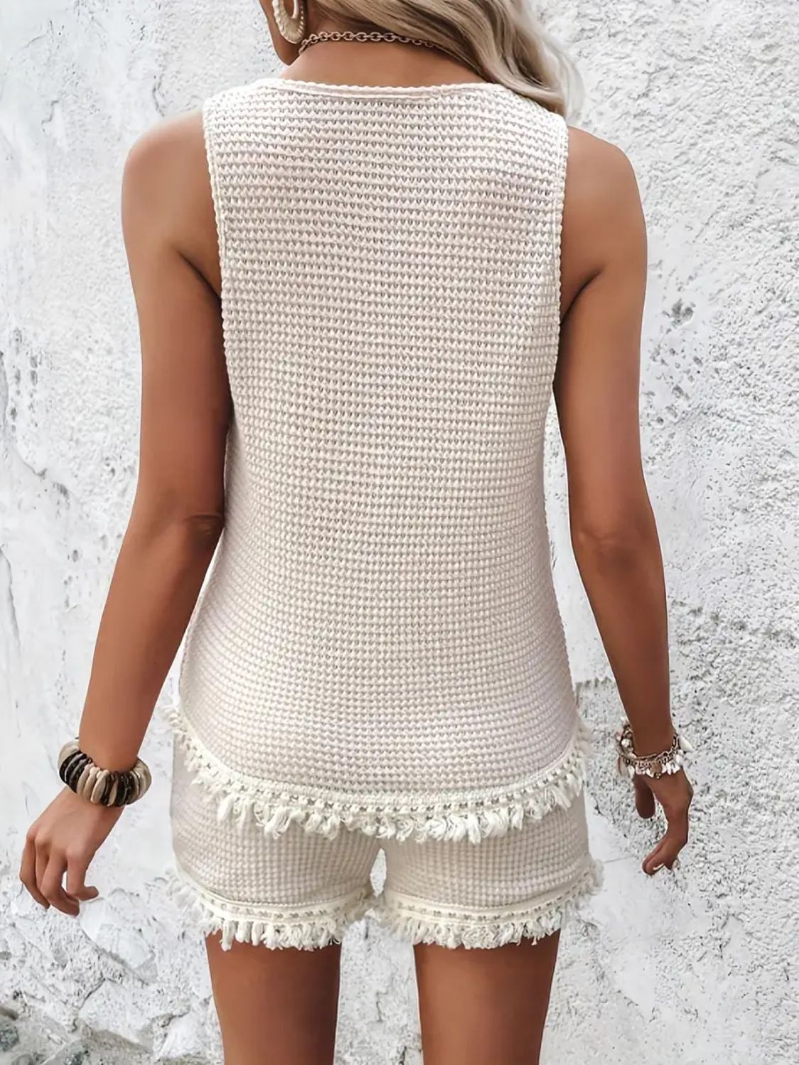 Damset Rund Halsringning Bred Axelremmar Lätt Polyester 5