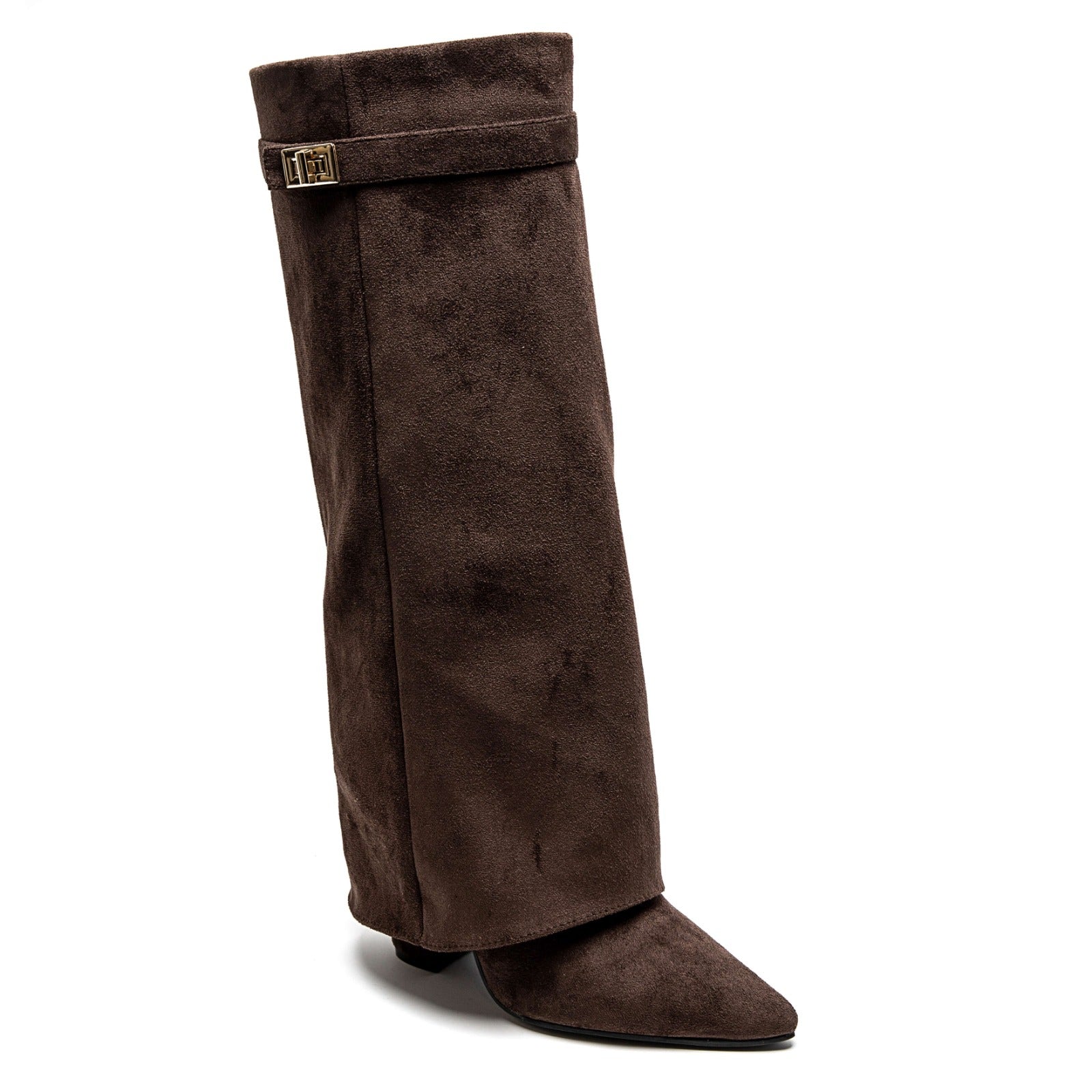 Damstövlar med Blockklack och Läderdesign 3