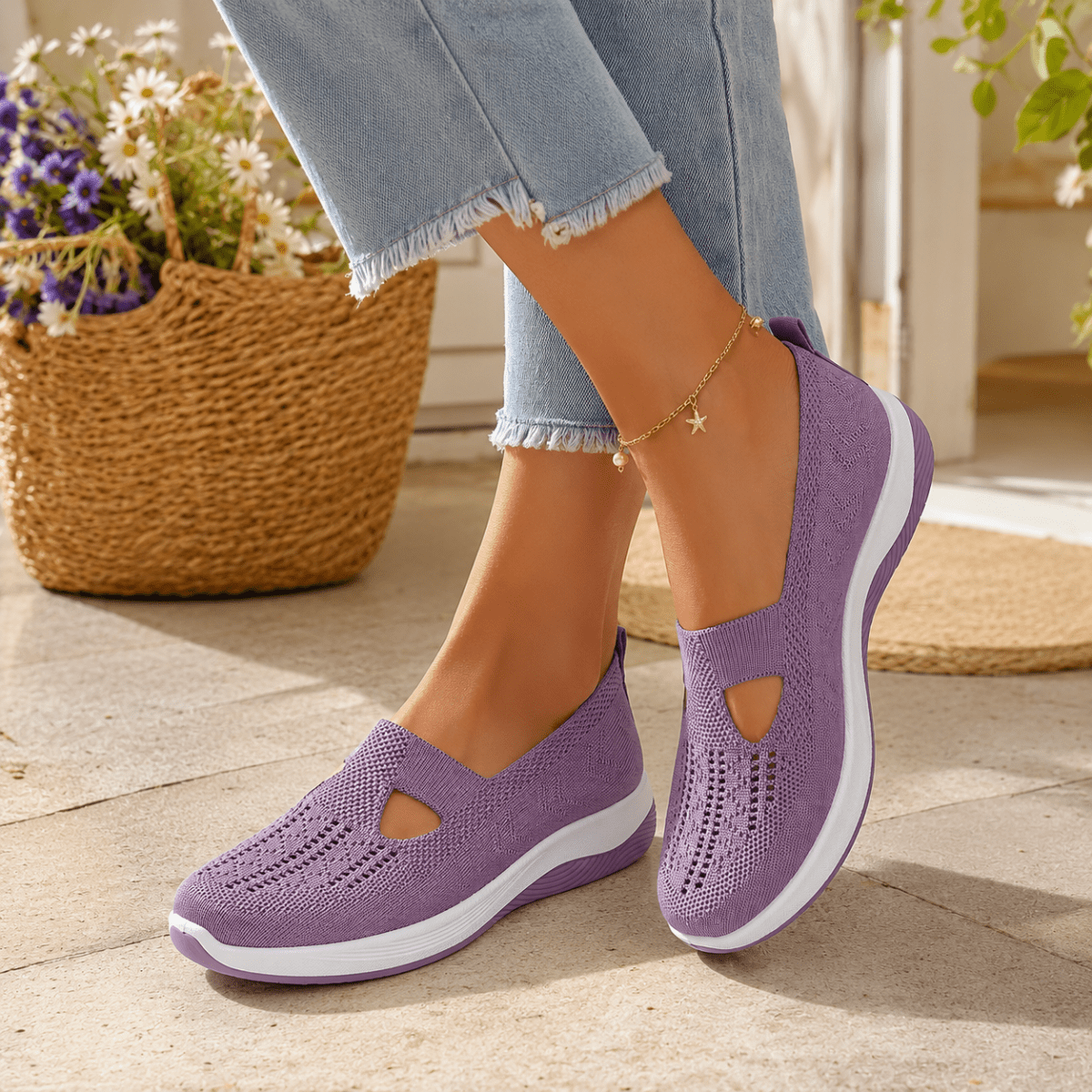Damtofflor Slip-On för Vardagsbruk och Fritid 4