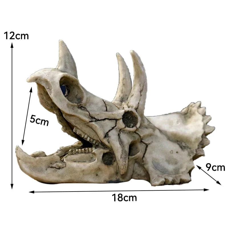 Dekorativ Akvariedekoration Dinosaurieskelett för Söt- och Saltvatten 0